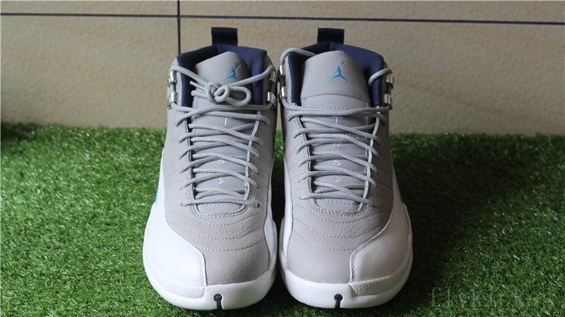 Authenitc Air Jordan 12 Retro Wolf Grey UNC